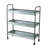 35X12.5X40" Homestead Galvanized Shelf Display 3-Tier