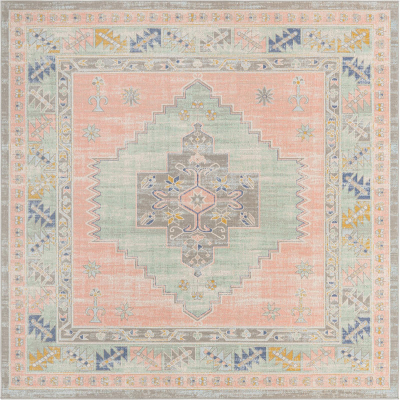 Matthei Oriental Indoor Rug, Square 8'