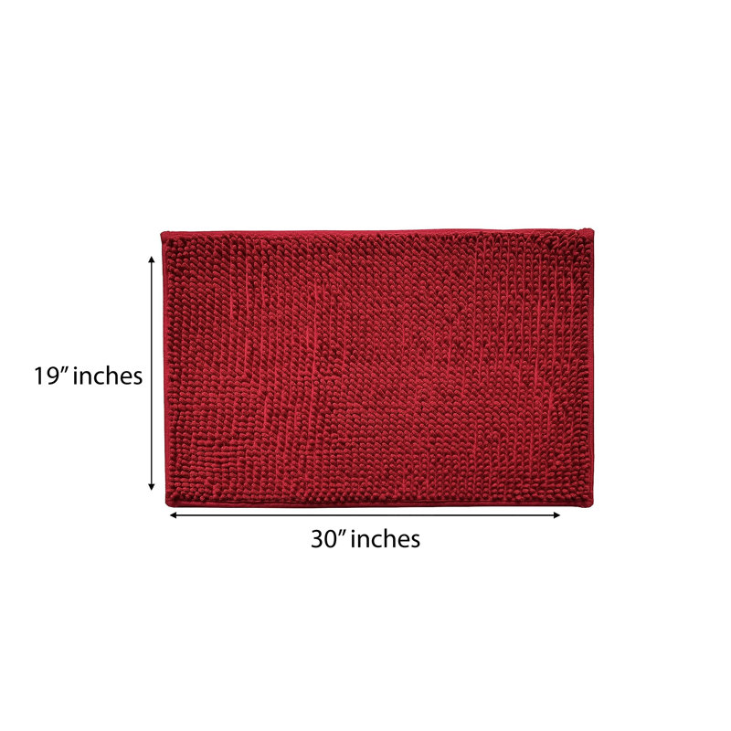 Tapis de douche Latrone, Rouge
