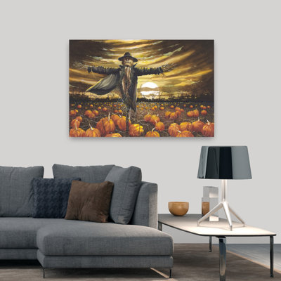Arise Pumpkin Abstract Contemporary Landscape Nature Art