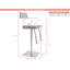 Alfredas Swivel Upholstered Adjustable Height Bar Stool with Stainless Steel Frame-440443932