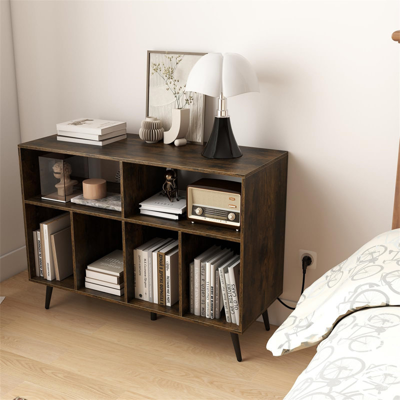 Record Player Stand With Charging Station