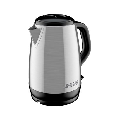 Black+Decker 1.7 L Black/Silver Electric Kettle