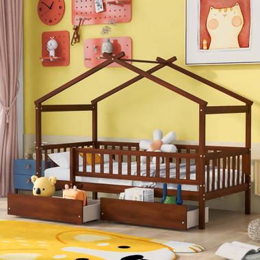 Wood Full Modern Children Bed Floor Platform New Pattern Luxury Children  Bed Minimalist Camas Infantiles Children