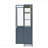 76.75'' Tall Dark Blue Display Cabinet With Glass Doors And Led Lights Steel Curio Cabinet With 3-Sided Glass Pantry Storage Organizer Cabinet For Hallways Livingroom Kitchen Home Decor & Office-739560677