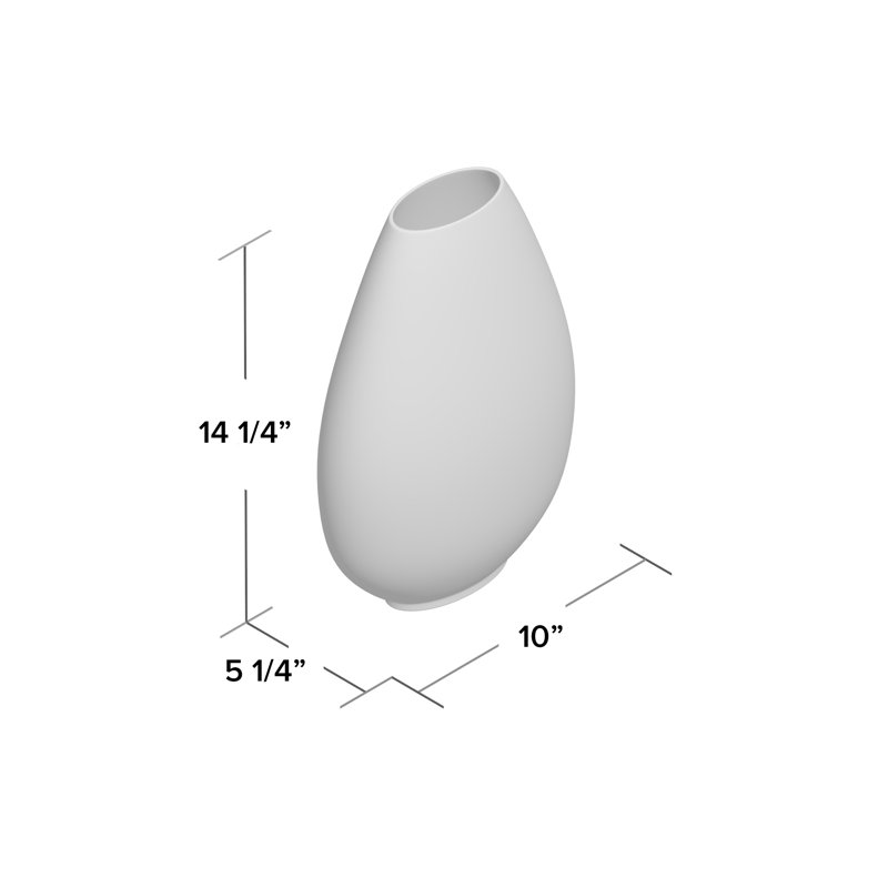 Glass Drip Table Vase, 14.25" H x 10" W x 5.25" D
