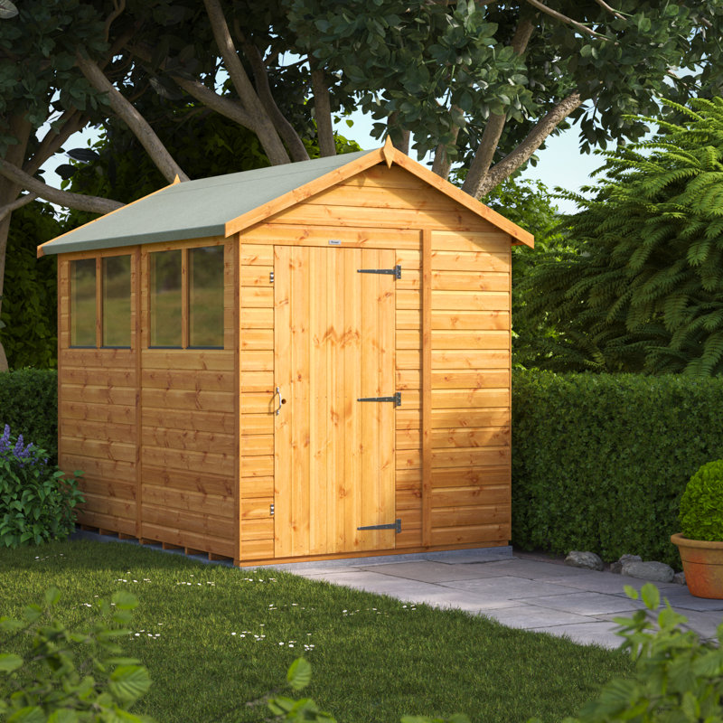 Powersheds 8 x 6ft Timber Tongue & Groove  Garden Shed