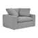 Kaniylah Modern 51.5" Wide Upholstered Chair and a Half with Cushions in Polyester Blend and Wood