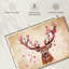 Cerf rose floral-107922474