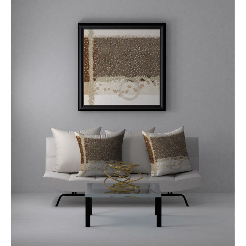 Abstract Reversible Throw Pillow, 24"x24"