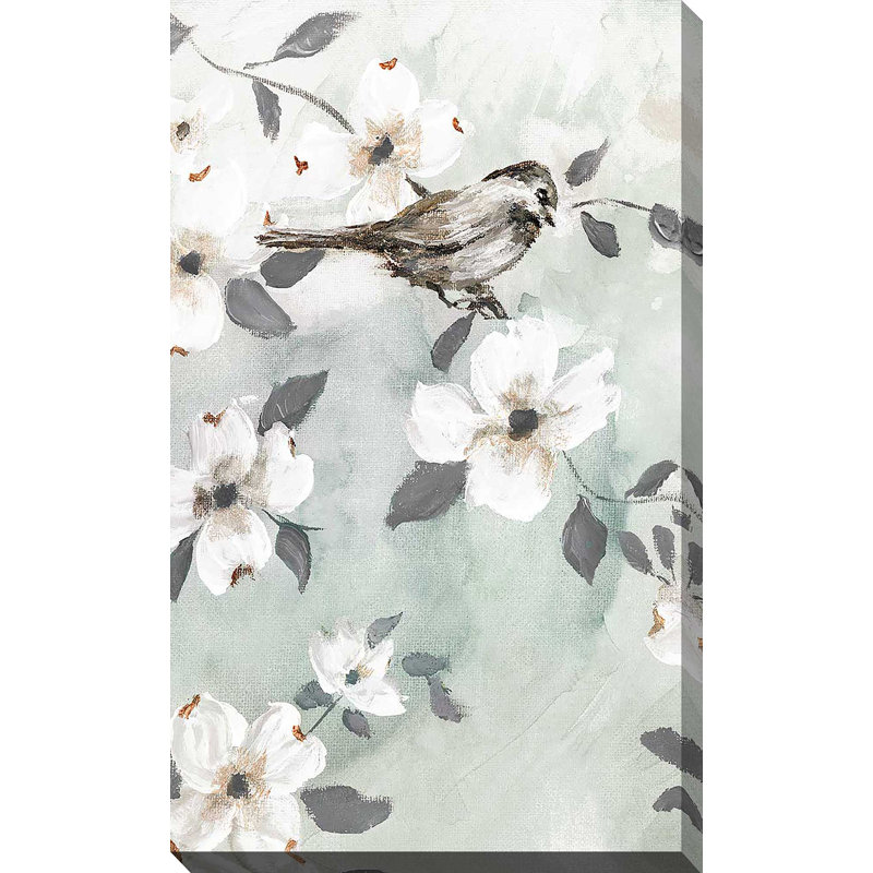Spring Solo Serenade II - Peinture, L 18 po x H 30 po, Toile tendue