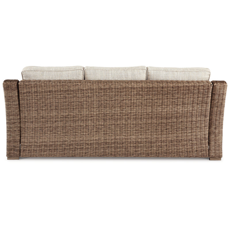 Danny 82.25" Wicker Outdoor Sofa