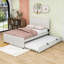Lit plateforme double en bois avec lit gigogne Vale-1214849799