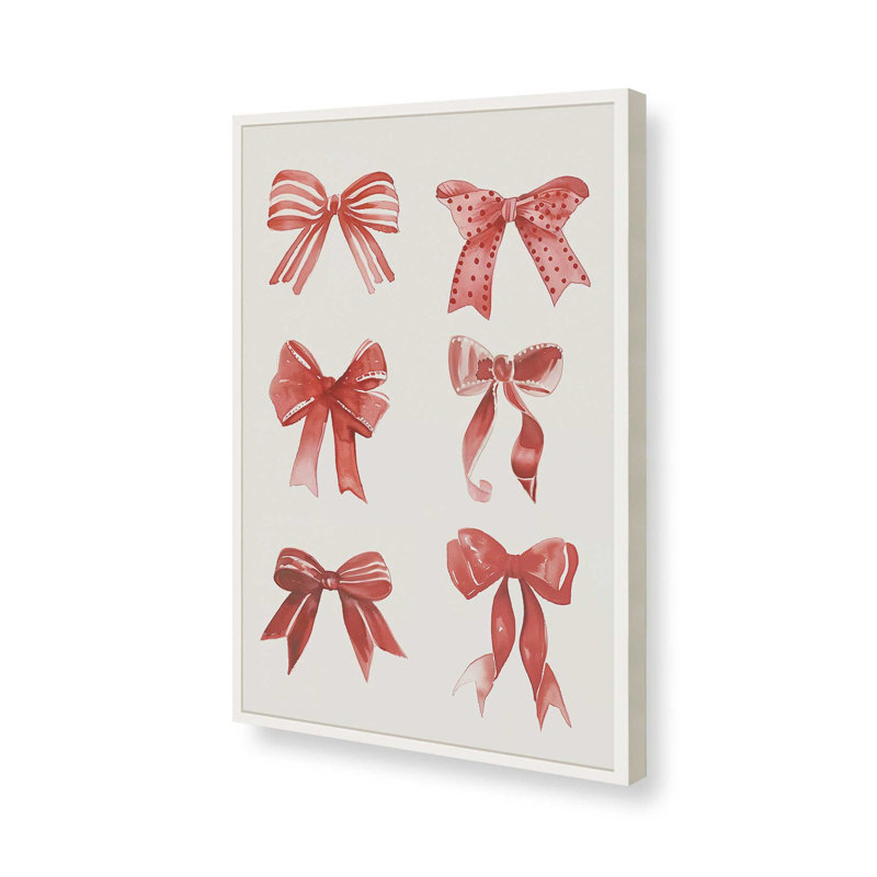 Jolly Ribbons of Joy, reproduction d'art, 8 po x 10 po, Blanc opaque