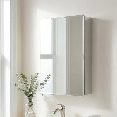 Medina Single Door Aluminum Medicine Cabinet