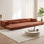 Canapé-lit modulaire Mahjong avec 4 coussins, canapé modulaire convertible au sol, tissu polaire circulaire sans assemblage, conception surdimensionnée à 4 places sans os-676895400