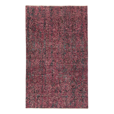 Moraine Wool Area Rug in Gray/Purple/Red