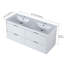 Meuble-lavabo 48 po avec lavabo double, lavabo en résine, 4 tiroirs à fermeture en douceur-11191489