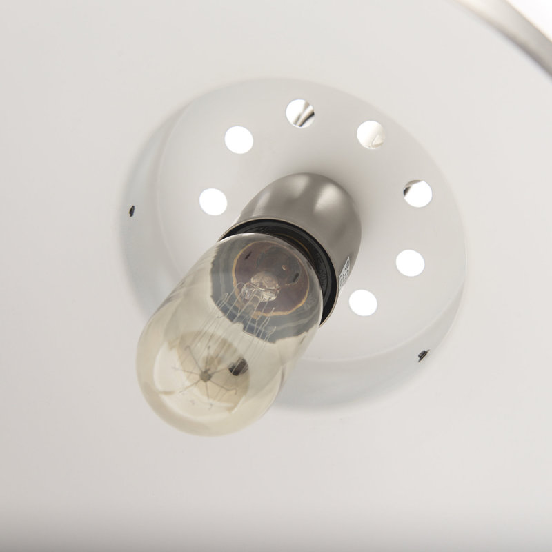 Luminaire suspendu sphère 1 lumière Mcgouver, Nickel