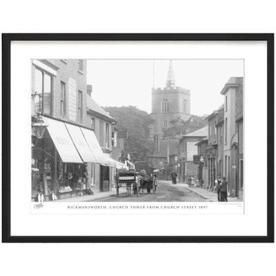 Rickmansworth, Church Tower From Church Street 1897 by Francis Frith - Single Picture Frame Print