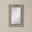 Beehive Flat Jute Beveled Wall Mirror