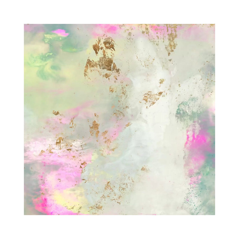 Pastel Swoop II by Jennifer Goldberger - Wrapped Canvas Painting, 45.72 cm H x 45.72 cm W x 3.175 cm D