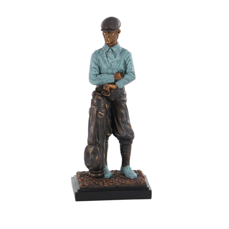 Figurine de golfeur debout traditionnel Bryner