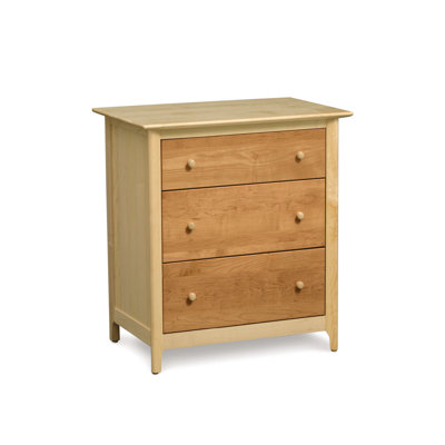 Commode en bois massif 3 tiroirs l 33,75 po Sarah