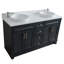 Ensemble de meuble-lavabo double 61 po Moretti