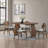 Amber Oval Solid Wood Dining Set-662667223-664661314