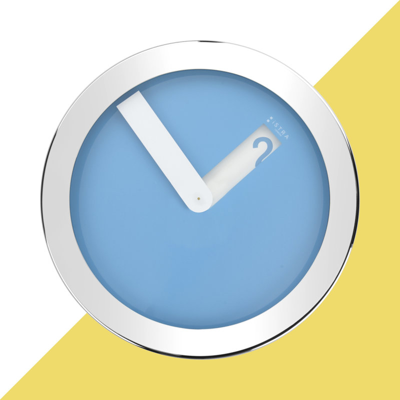 Reedley Metal Wall Clock, Blue