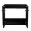 Meuble-lavabo noir en châtaignier noir 24 po avec construction et conception pratique Armoire murale 24 po Portes à fermeture en douceur Espace de rangement généreux-118003376