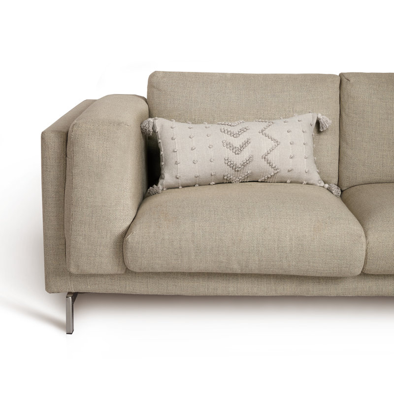 Coussin décoratif en coton, Beige