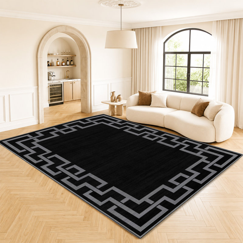 Abstract Machine Printed Shag Area Rug, Runner 80 x 300 cm