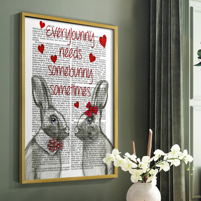 Everybunny Framed Print - Solid Wood