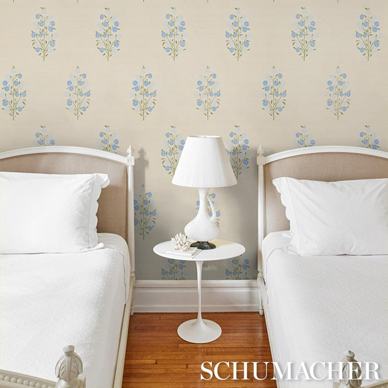 Josepha Sisal Wallpaper, Blue