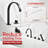 Waterfall Bathtub Faucet,Triple Handle Deck Mount Roman Tub Faucet with Diverter and Handheld Shower-122807601