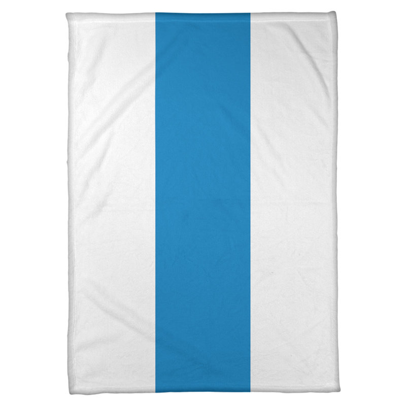 Oklahoma Quilted Throw Blanket, 50" W x 60" L, White/Basketball Blue/White