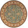 Tapis bleu sarcelle / brun clair Crownover