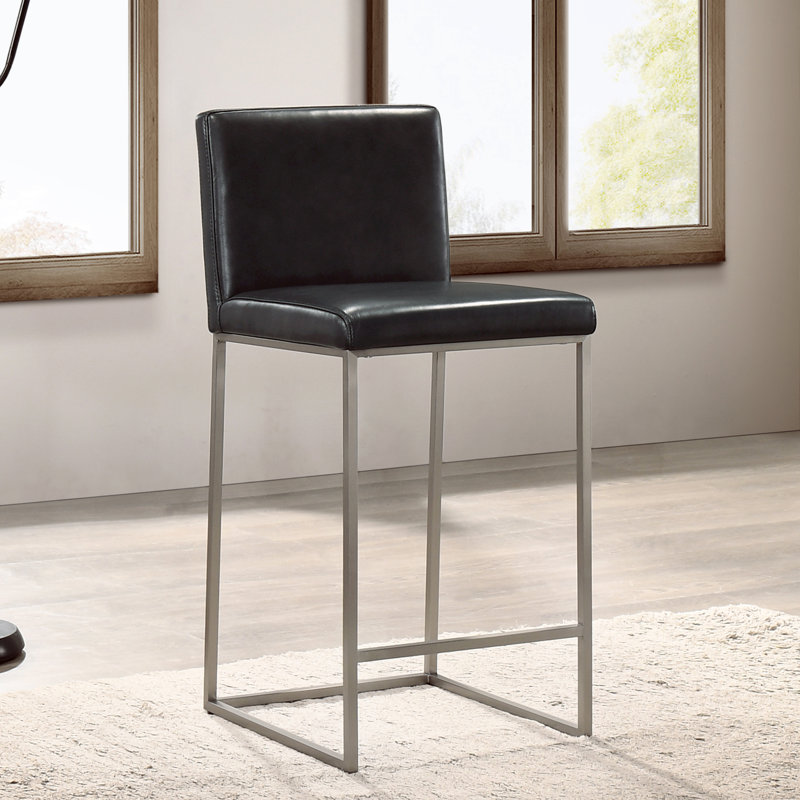 Tabouret de comptoir 25,8 po Batel, Noir