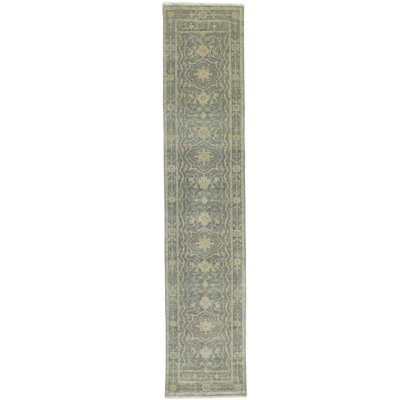 Muted Floral Wool Area Rug