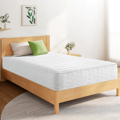 Grand matelas de 8 pouces, mi-ferme, respirant, ressorts ensachés, installation facile, chambre à coucher
