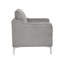 Canapé modulaire convertible en velours côtelé avec assemblage facile, gris, parfait pour les espaces de vie modernes et flexibles