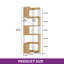 Reijo 159.5 cm H x 54 cm W Corner Bookcase-2059264833