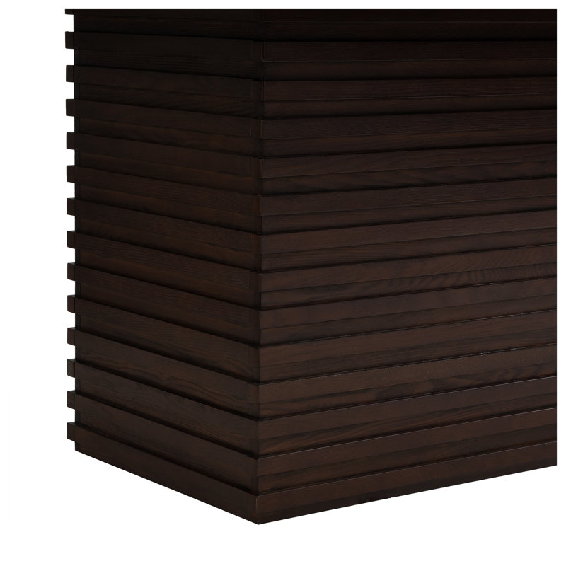 Table de salle à manger rectangulaire Coad 84 pouces (espresso), Espresso Wood
