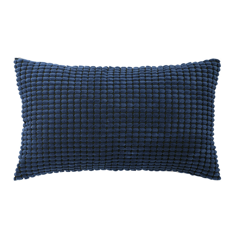 Housse de coussin Houndstooth, Bleu marine