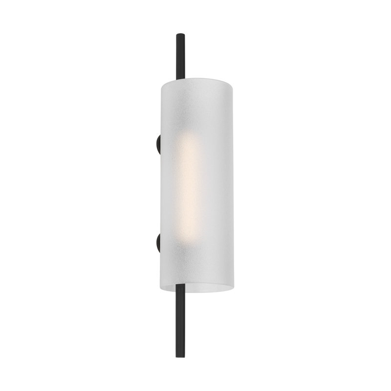 Trace 1 - Light LED Armed Sconce, Nightshade Black