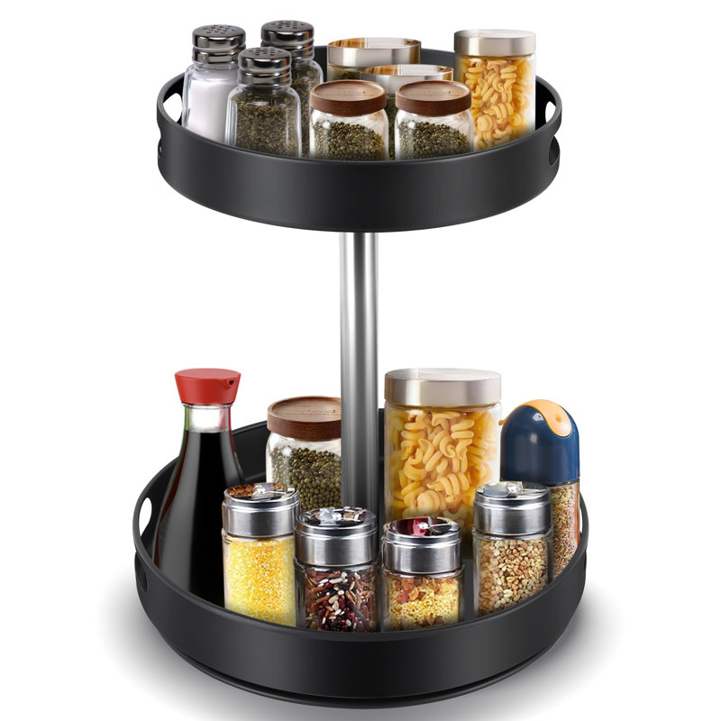 Reyan Freestanding Spice Rack, Satin Black