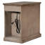 Table d'appoint Classic Vintage Livingroom avec ports USB et un tiroir multifonctionnel avec porte-gobelets-961214446