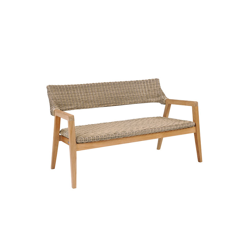 Spencer Outdoor 2 - Seat Loveseat, Grade A Teak, Willow